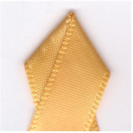 PAPILION Papilion R074300120660100Y .5 in. Single-Face Satin Ribbon 100 Yards - Yellow Gold R074300120660100Y